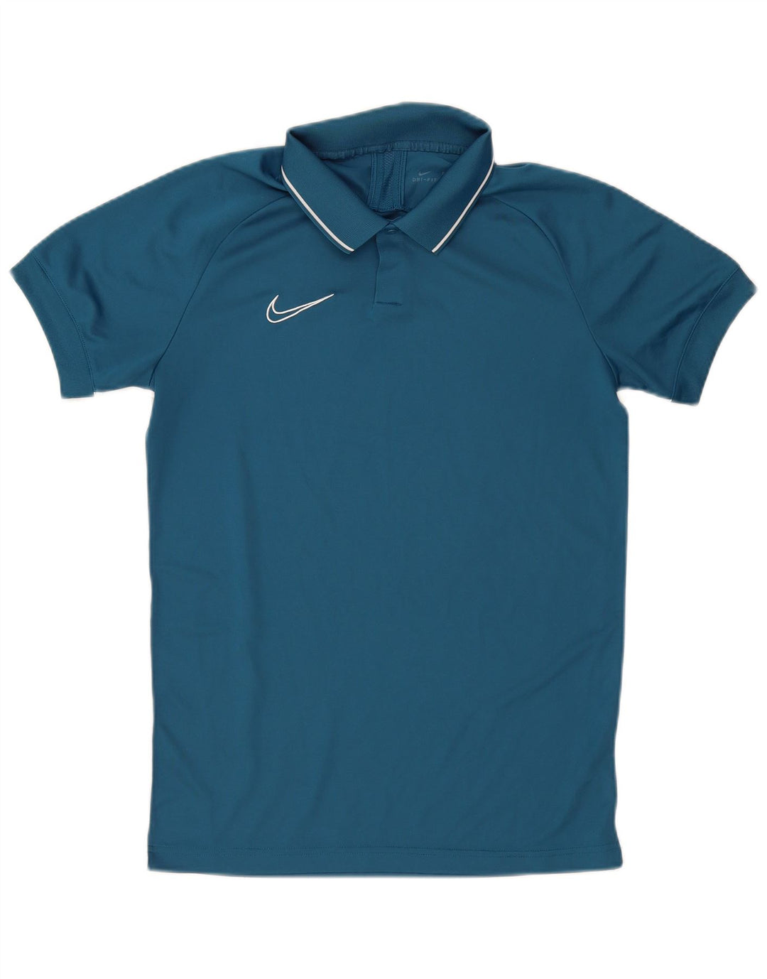 Nike Polo Dri Fit para hombre, poliéster azul grande
