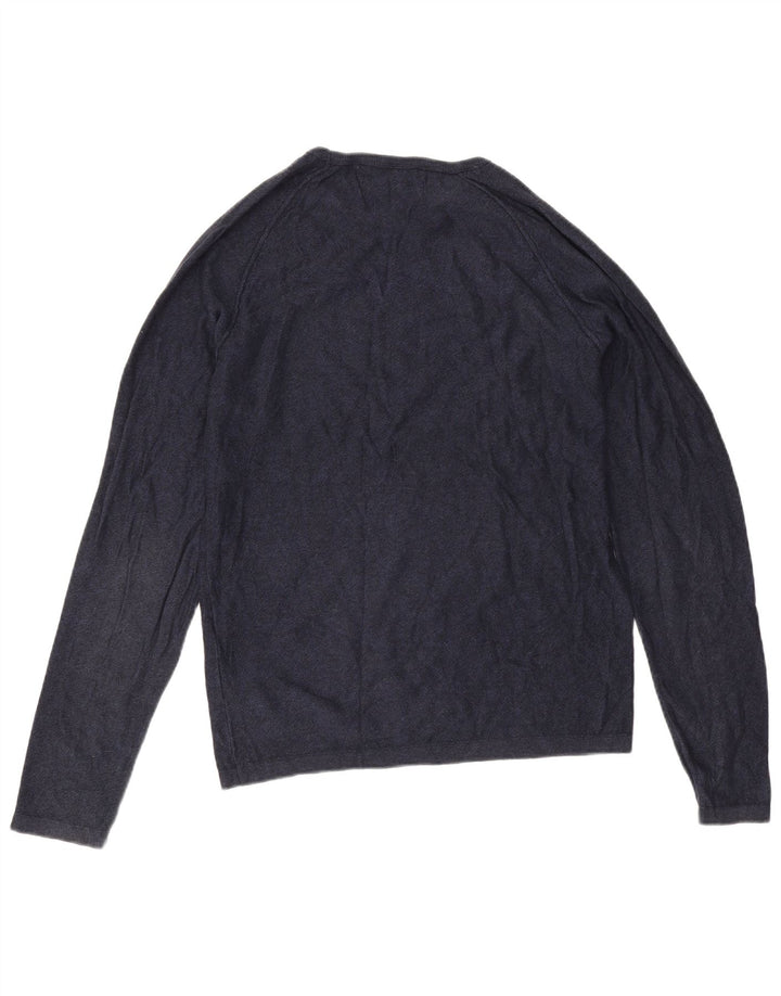Jack & Jones Hombre Top Manga Larga Small Azul Marino Algodón