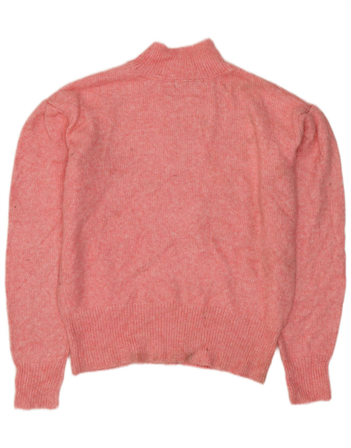 MARKS & SPENCER Jersey extragrande con cuello de tortuga para mujer UK 6 XS Rosa