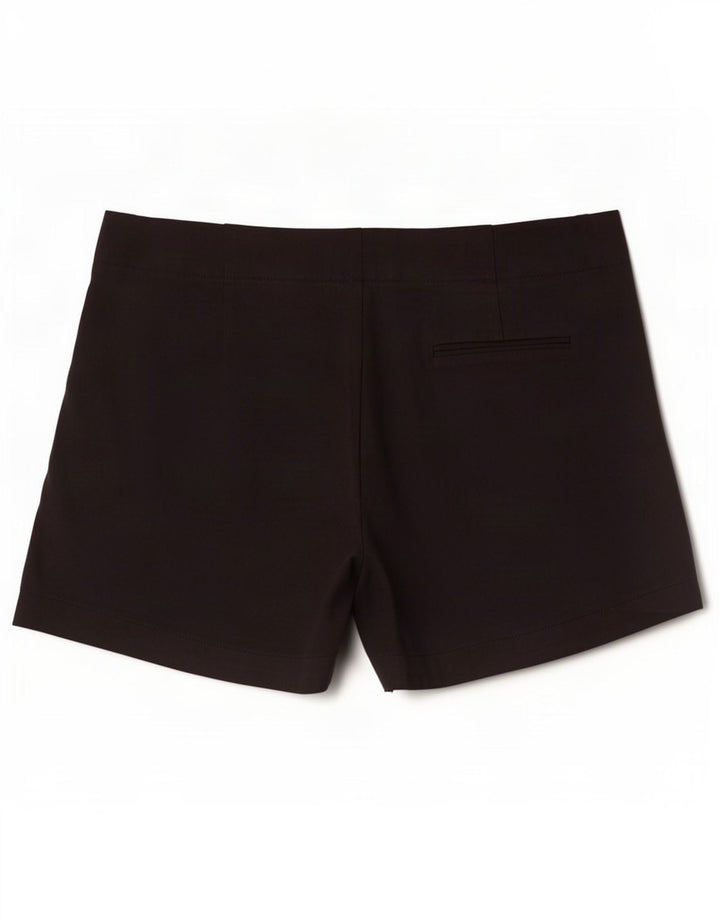 Zara Hombre Pantalones Cortos Casuales Grande W30 Poliéster Negro