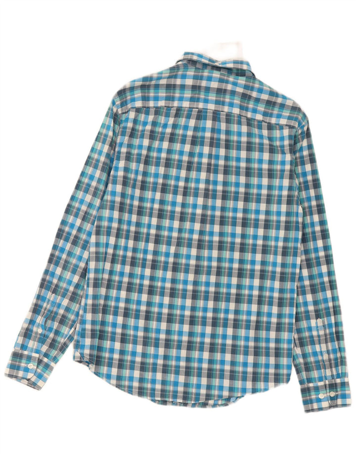Camisa de corte slim Heritage Heritage de Penguin en azul medio a cuadros