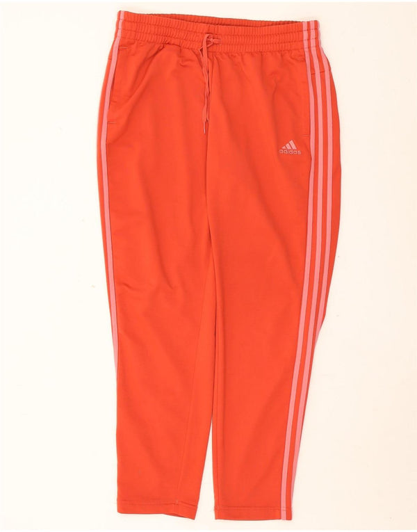 Adidas Womens Tracksuit Trousers UK 16/18 Large  Red Polyester