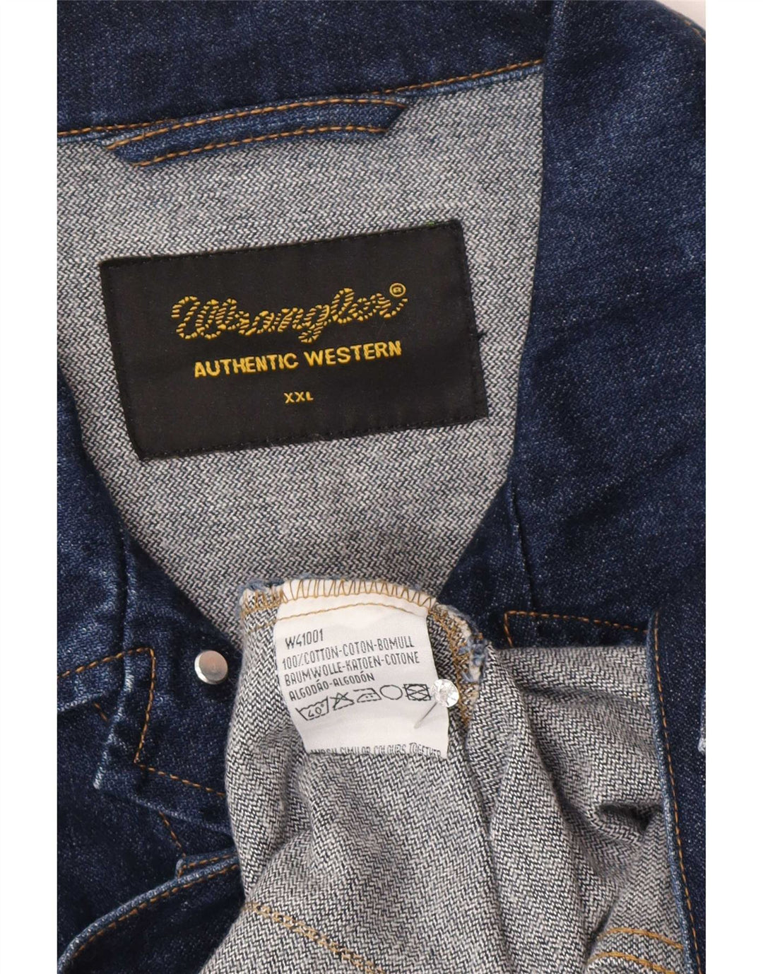 Wrangler Chaqueta vaquera para hombre UK 44 2XL Algodón azul