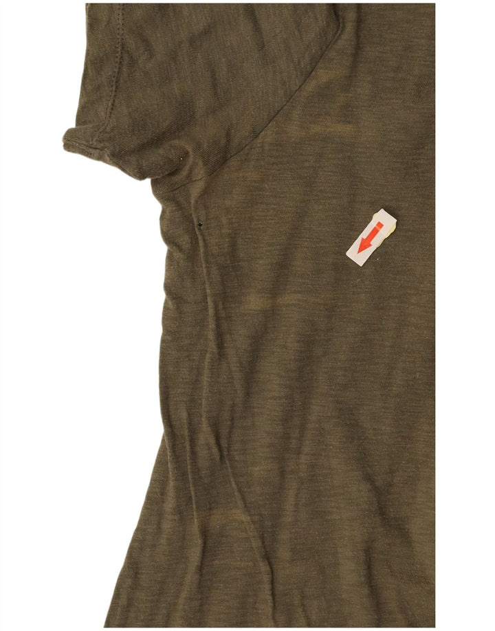 BENETTON Camiseta para mujer Top UK 46 Large Khaki