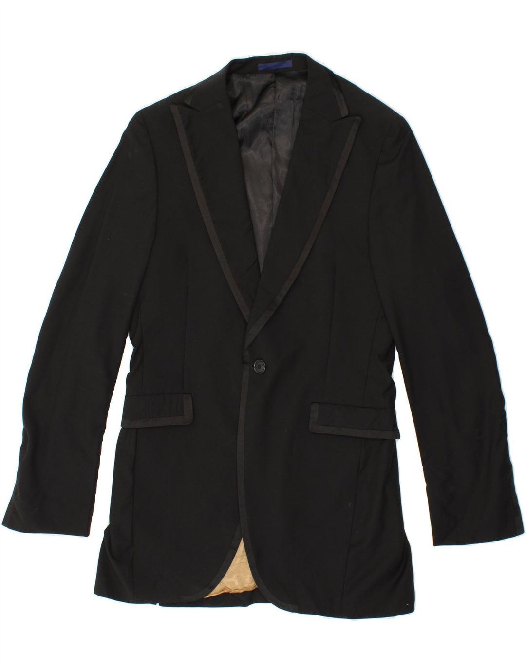 KENZO Mens 1 Button Blazer Jacket IT 50 Large Black Wool Vintage Kenzo and Second-Hand Kenzo from Messina Hembry 