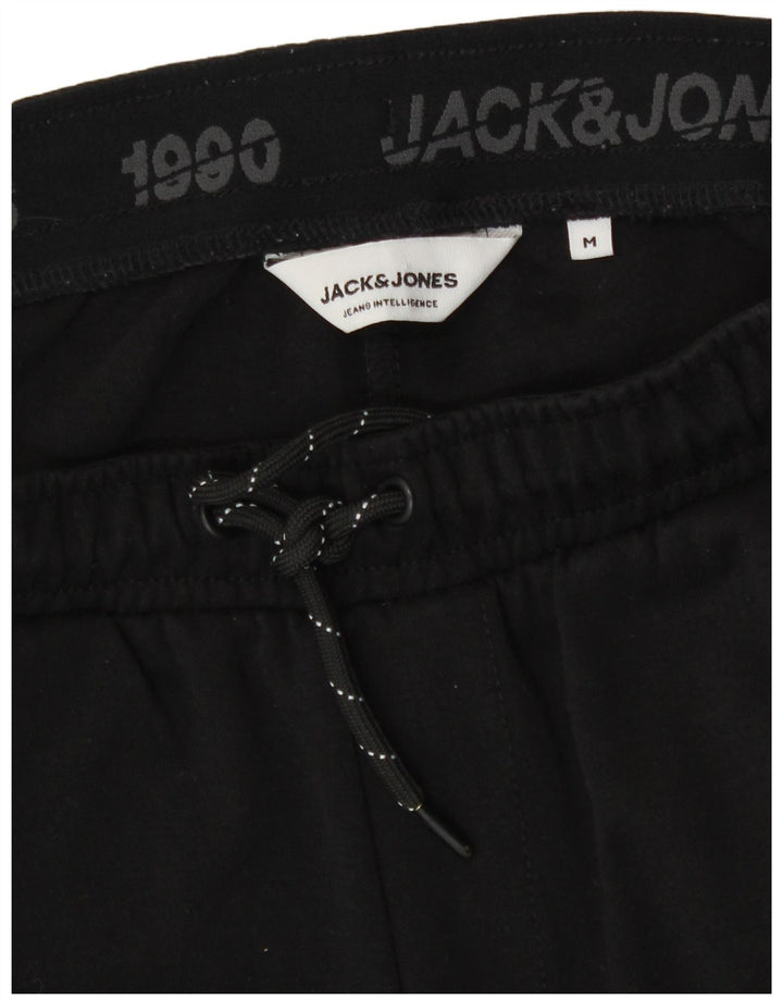 Jack & Jones Mens Tracksuit Trousers Joggers Medium Black