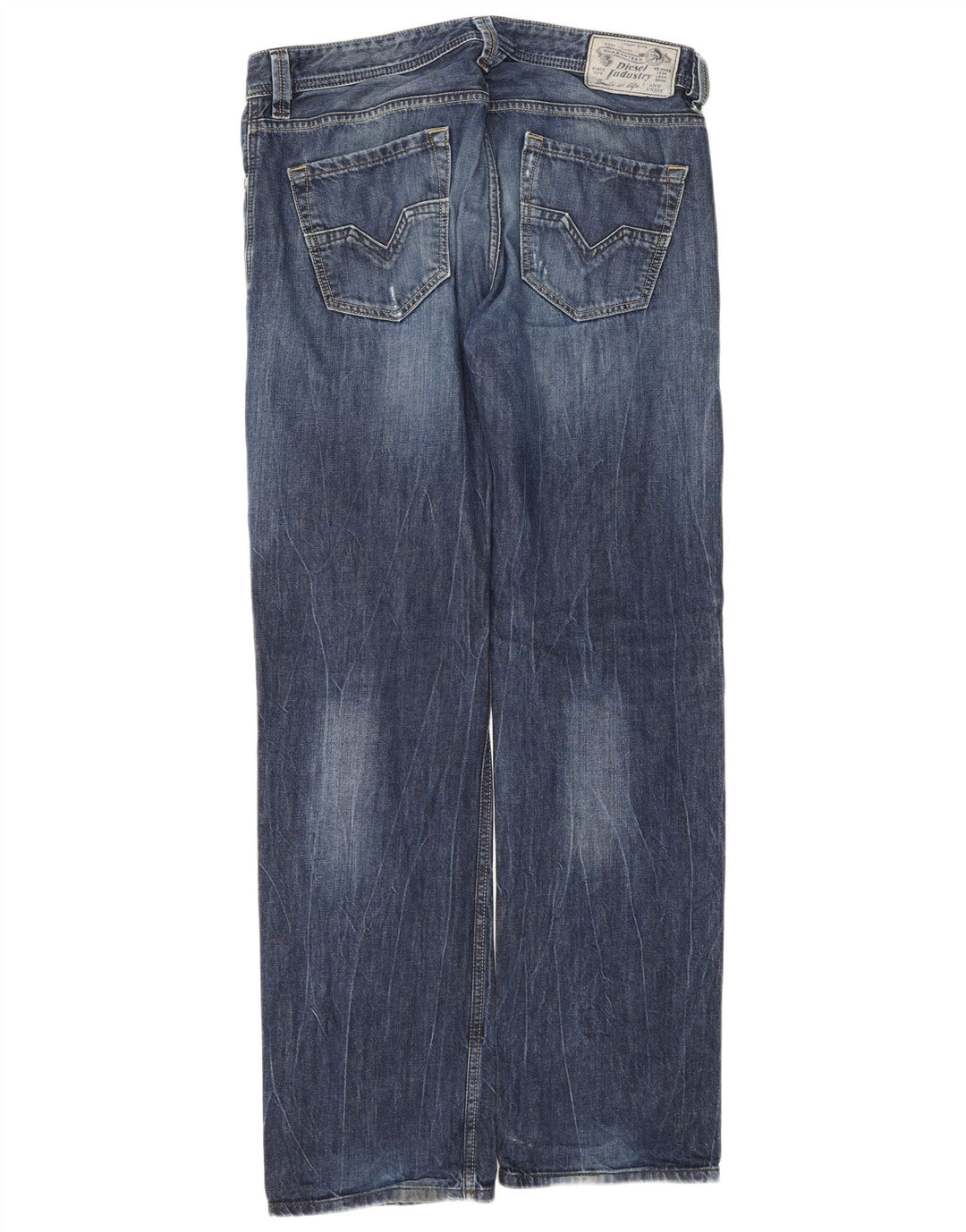 Diesel Vaqueros Rectos Hombre W32 L32 Algodón Azul