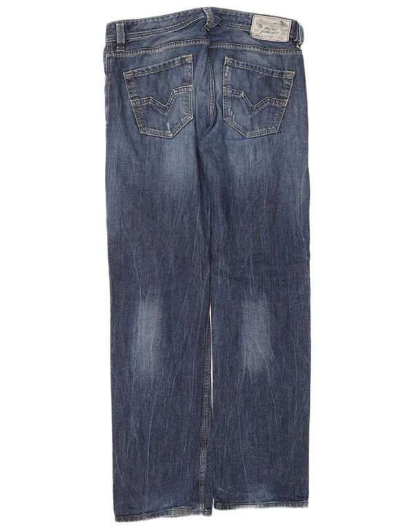 Diesel Vaqueros Rectos Hombre W32 L32 Algodón Azul