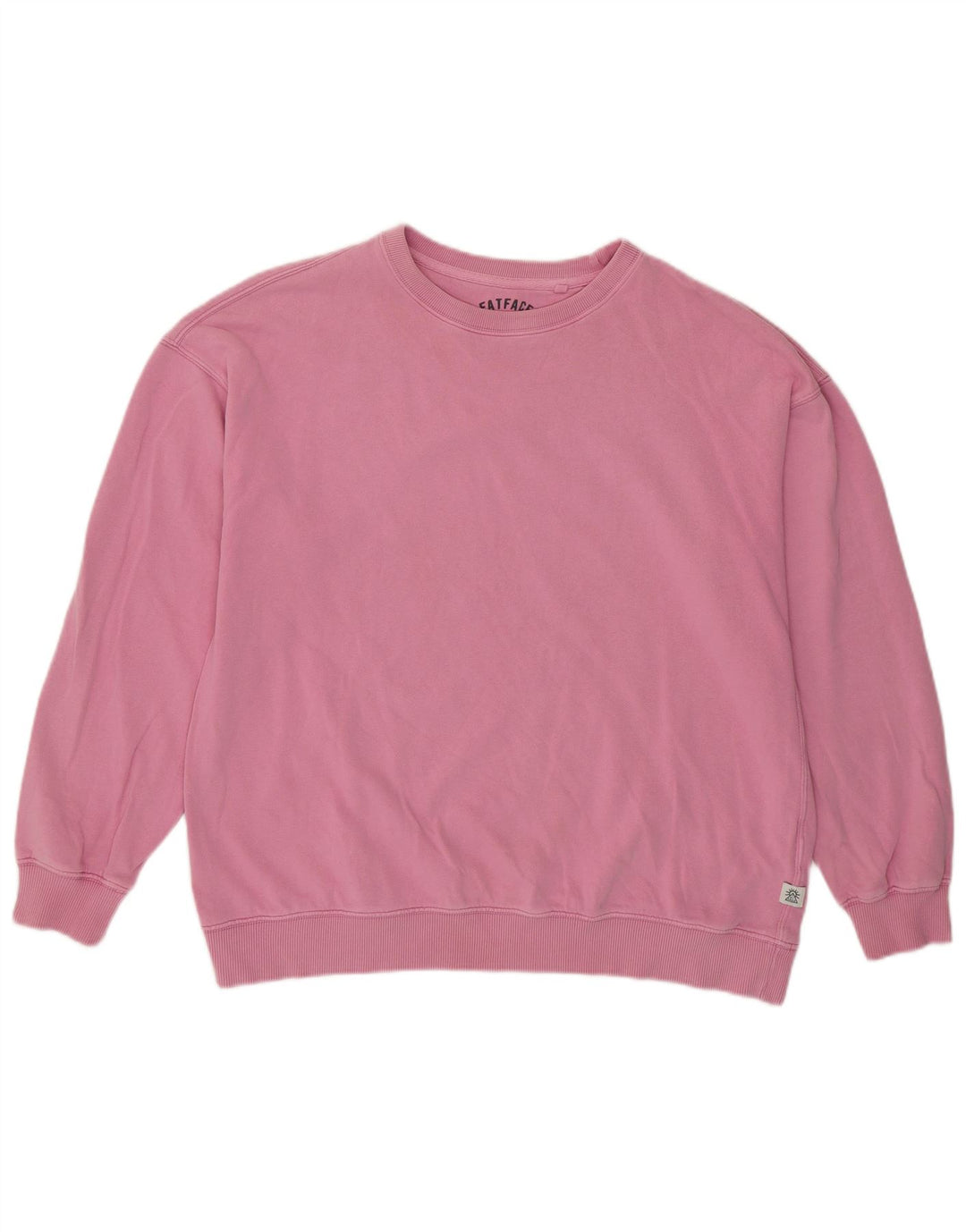 FAT FACE Sudadera para mujer Jumper UK 12 Medium Pink Cotton