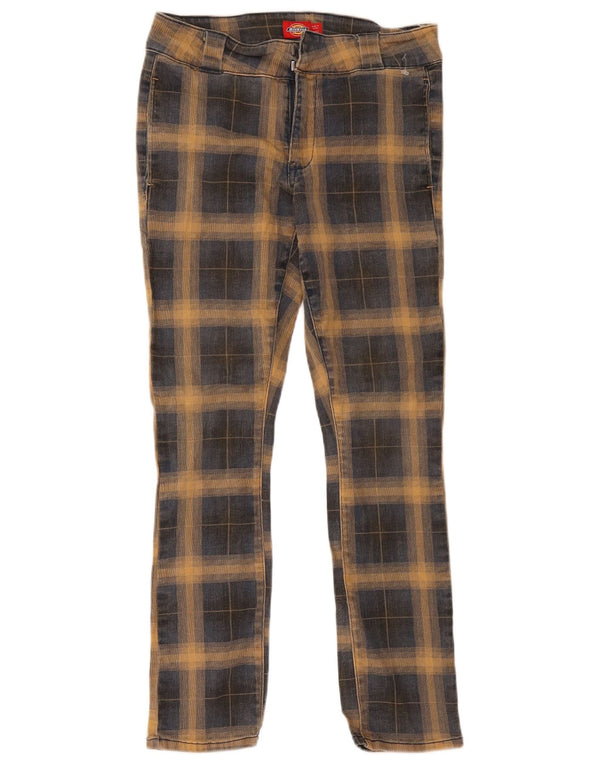 Dickies Pantalones chinos delgados para hombre US 5 Medium W27 L27 Algodón a cuadros azul