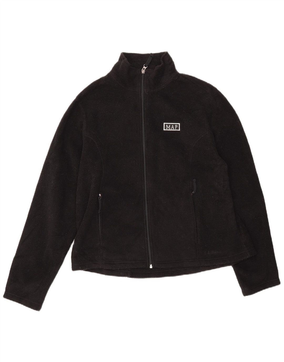L.L.BEAN Chaqueta polar para mujer UK 46 Grande Poliéster negro