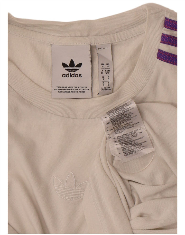 Adidas Hombre Camiseta Top Small Blanco Algodón