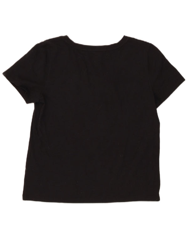 Chaps Camiseta para mujer Top UK 40 Grande Algodón negro