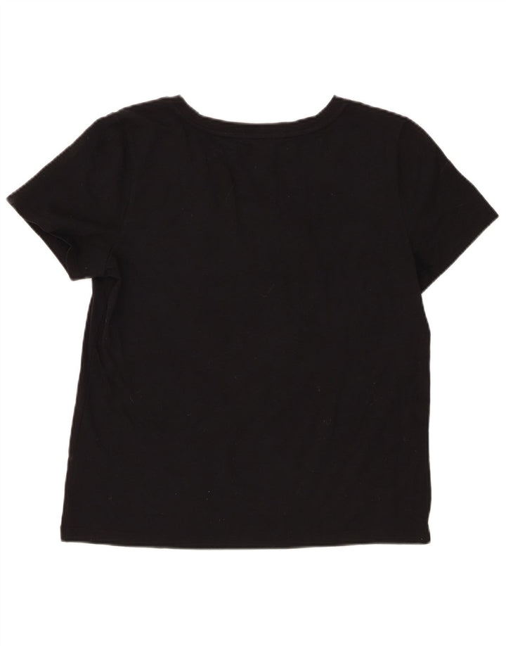 Chaps Camiseta para mujer Top UK 40 Grande Algodón negro