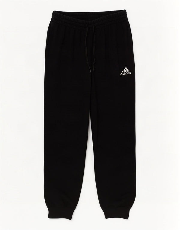 Adidas Hombre Pantalones De Chándal Joggers Pequeño Algodón Negro