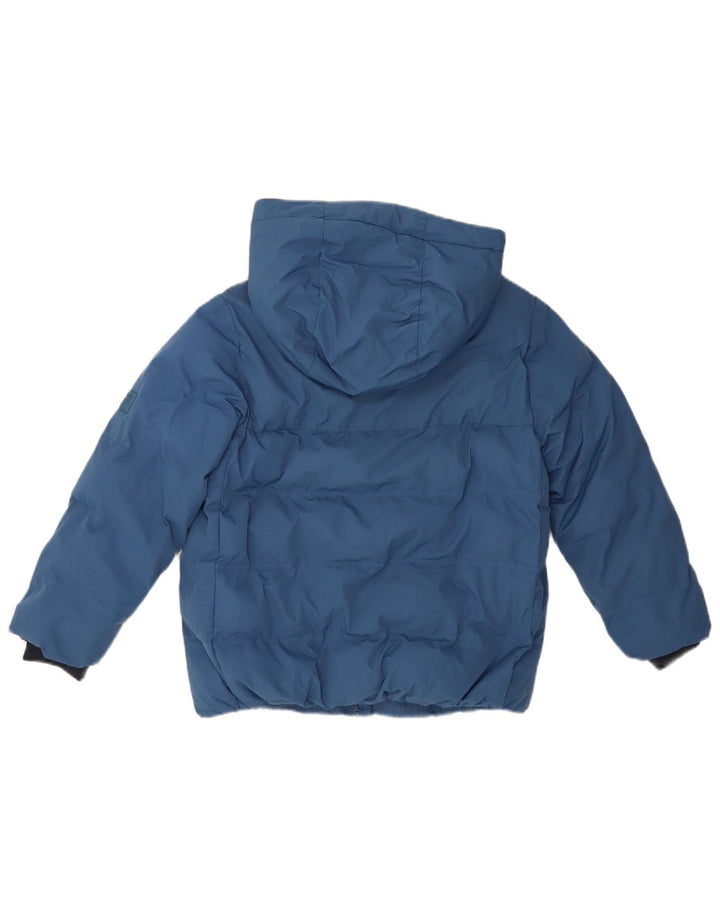 Zara Cazadora Acolchada Con Capucha Niño 8-9 Años Azul Poliéster