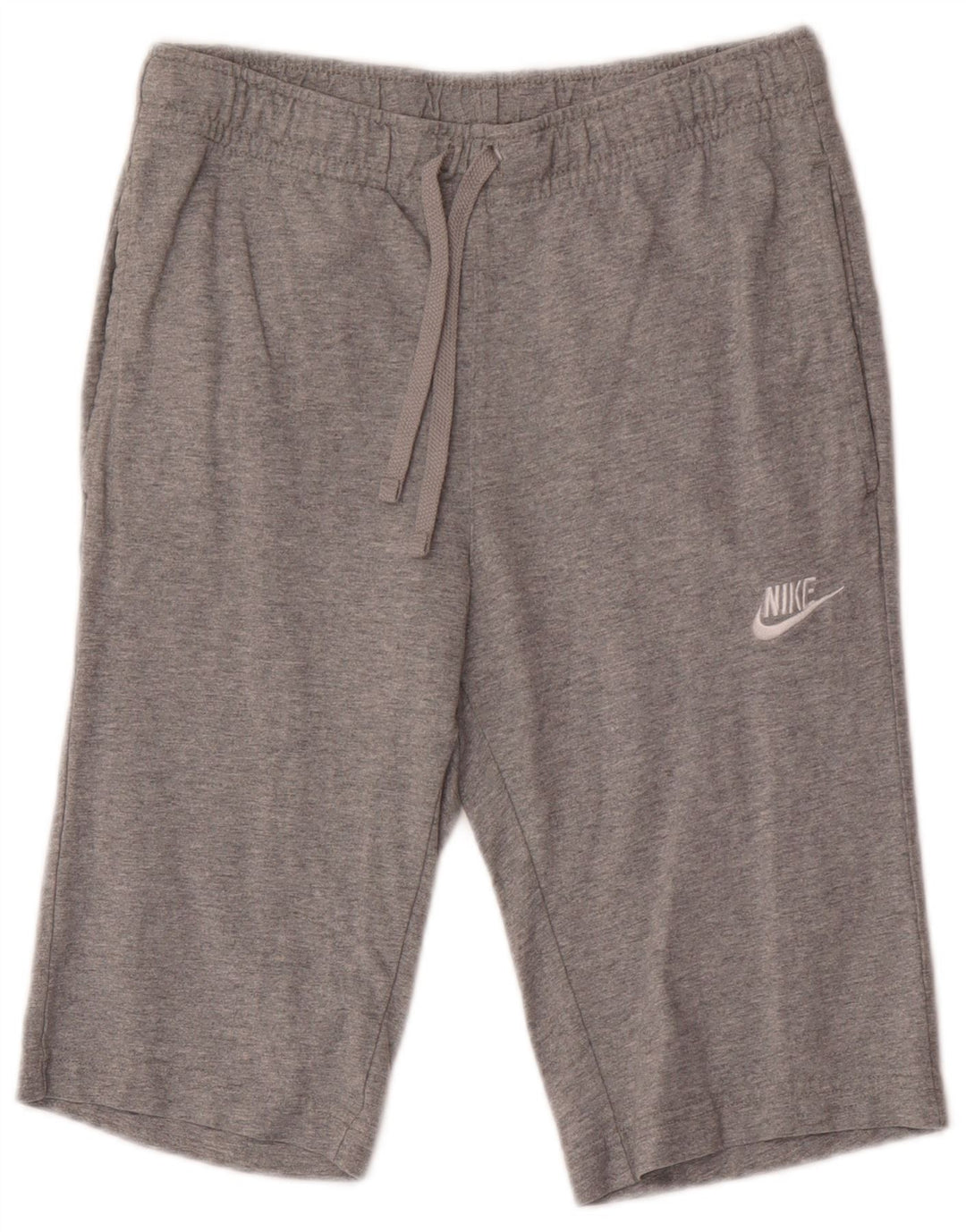 Nike - Pantalones cortos deportivos para hombre, talla pequeña, algodón gris