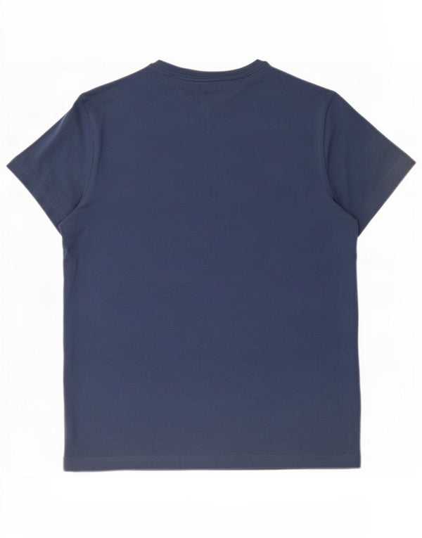 Tommy Hilfiger Camiseta Slim Fit para Hombre Top XL Azul Marino Algodón