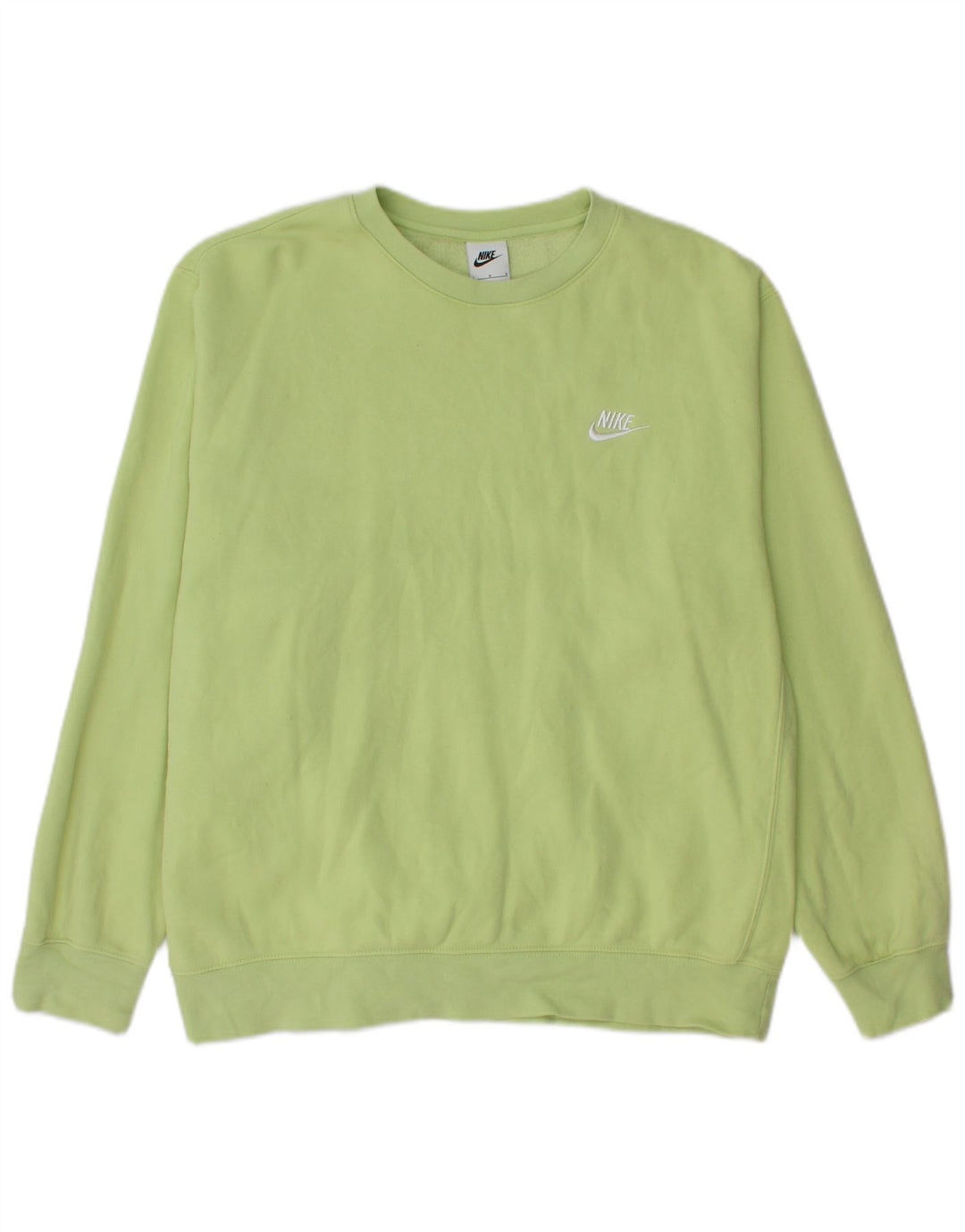 NIKE Hombre Sudadera Jumper Large Verde Algodón