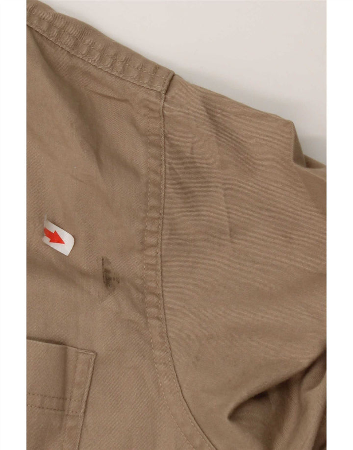 Camisa Wrangler Hombre Grande Algodón Beige