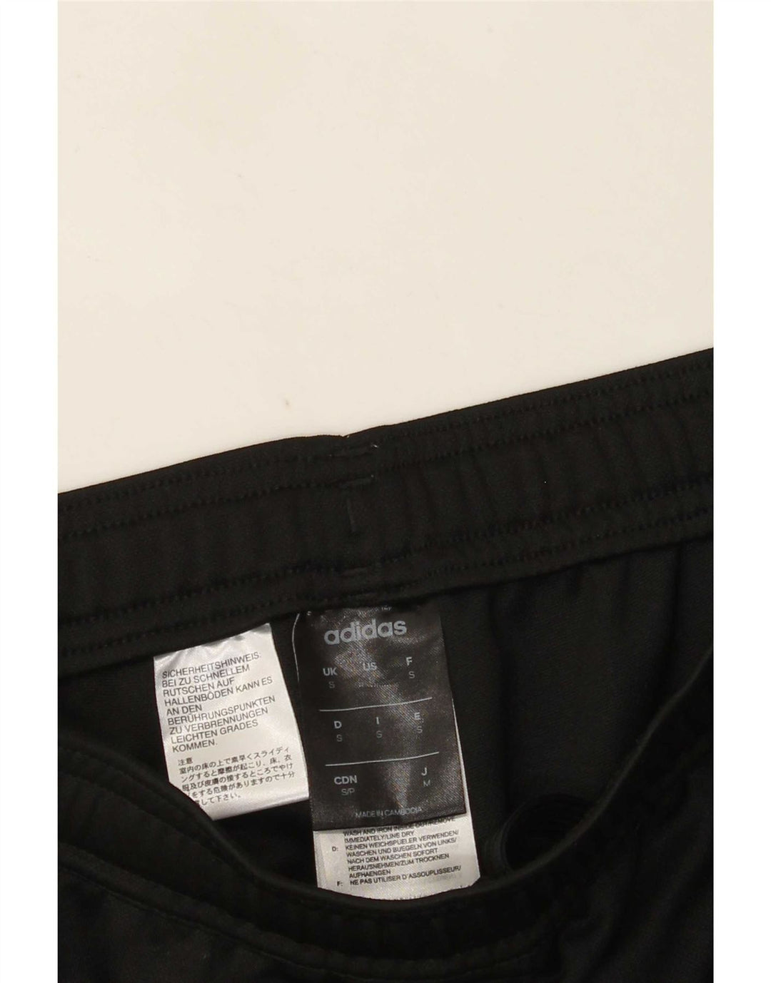 Adidas Mens Climalite Chándal Pantalones Pequeños Negro Poliéster