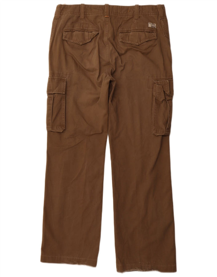 TIMBERLAND Pantalón cargo recto para hombre W34 L32 Algodón beige