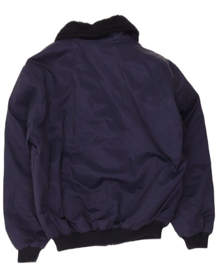Mascot Chaqueta bomber para hombre UK 40 Large Azul marino Colorblock Algodón