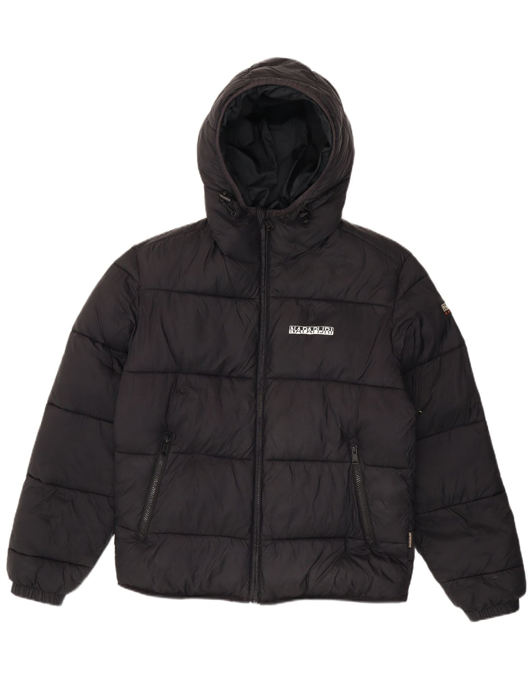Napapijri Chaqueta acolchada con capucha y ajuste regular para hombre UK 38 Medium Black