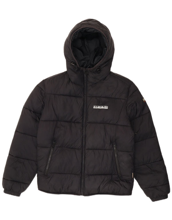 Napapijri Chaqueta acolchada con capucha y ajuste regular para hombre UK 38 Medium Black