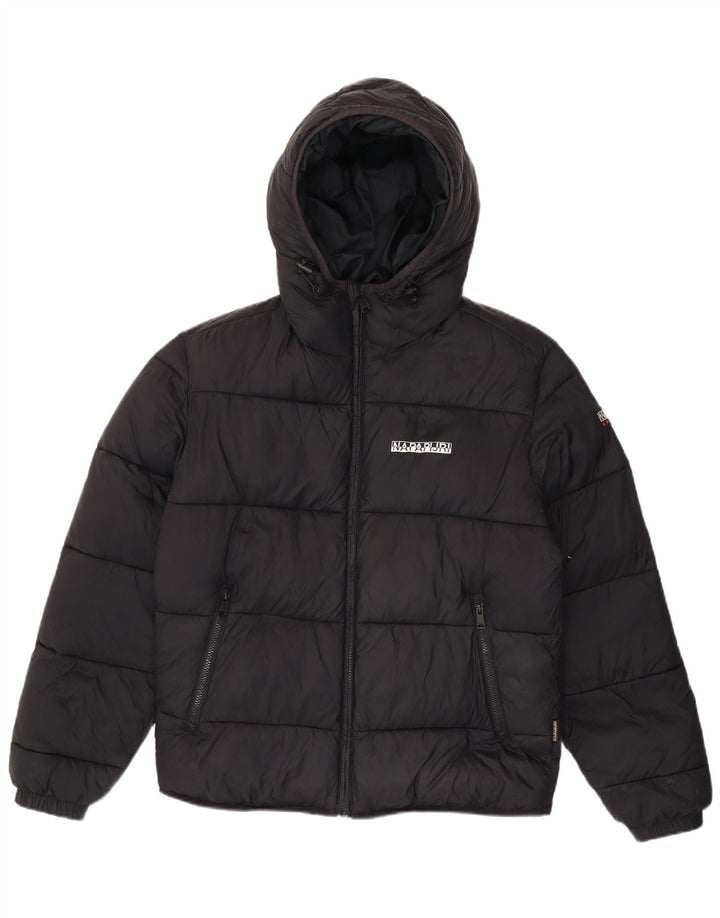 Napapijri Chaqueta acolchada con capucha y ajuste regular para hombre UK 38 Medium Black