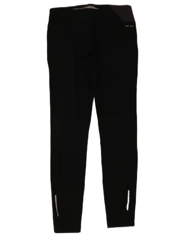 Nike Leggings Dri Fit para mujer UK 40 Mediano Negro Colorblock Poliéster