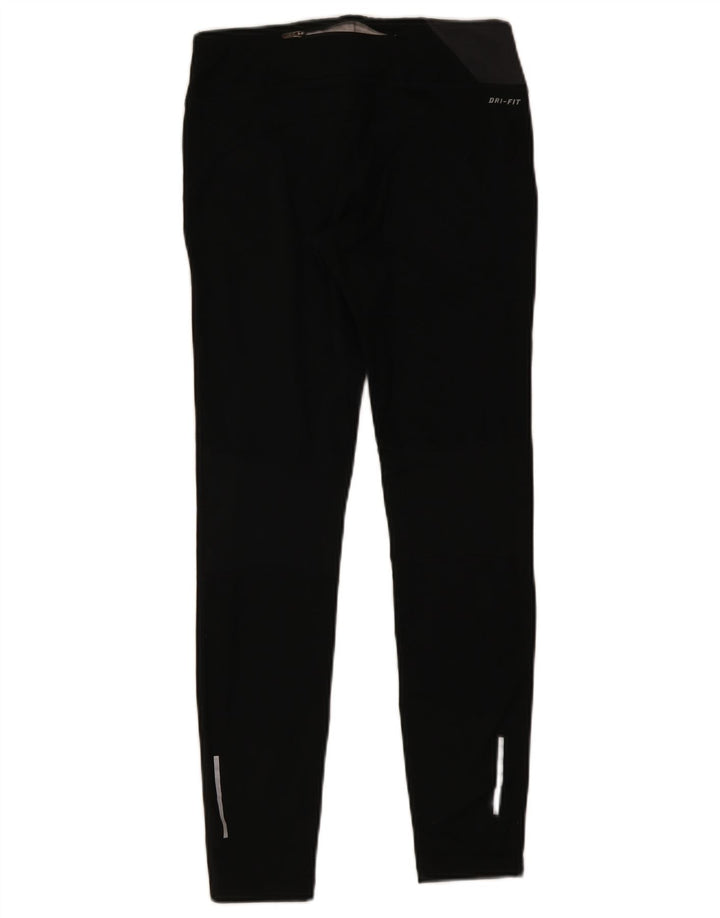 Nike Leggings Dri Fit para mujer UK 40 Mediano Negro Colorblock Poliéster