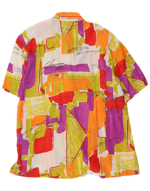 Primavera Firenze Camisa con estampado abstracto para mujer UK 44 Medium Multicolor