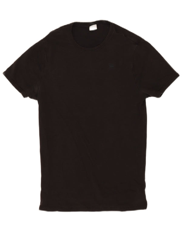 G-Star Hombre Camiseta Top Medium Negro Algodón