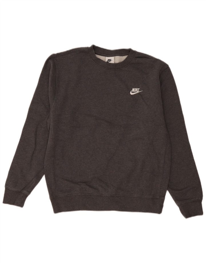 Nike Hombre Sudadera Jumper Small Gris Algodón