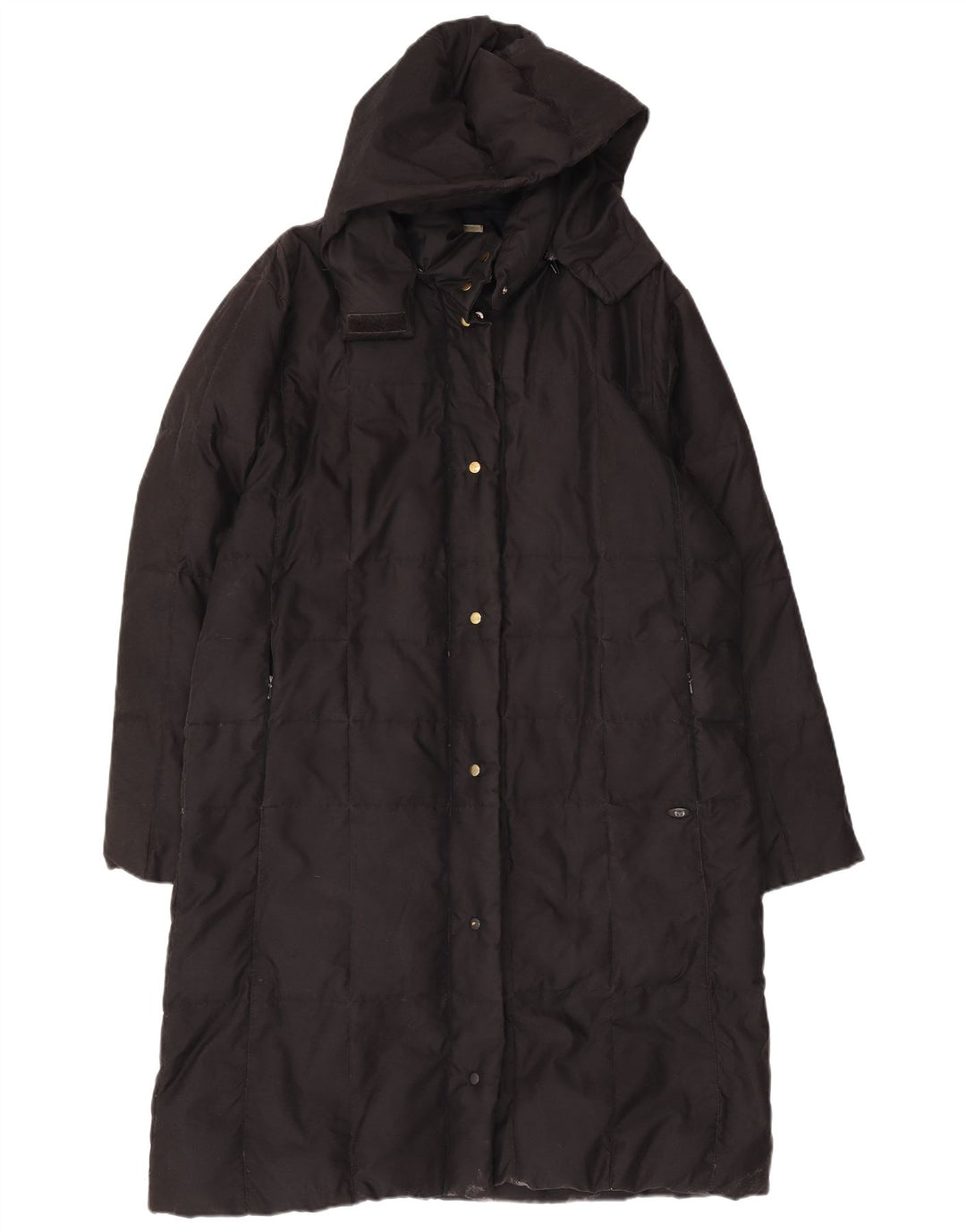 Sergio Tacchini Abrigo acolchado con capucha para mujer UK 46 Large Black