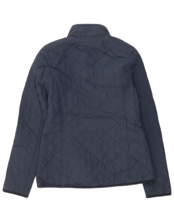 Jack Wills Chaqueta acolchada para mujer UK 10 Small Poliéster azul marino