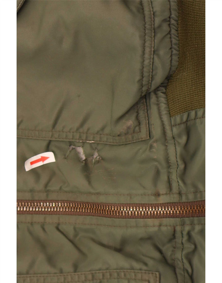 Carrera Chaqueta Bomber para Hombre UK 40 Large Caqui Colorblock Poliamida