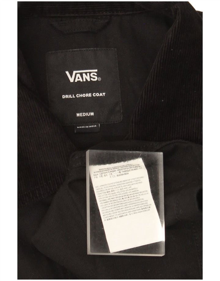 Vans Chaqueta utilitaria para hombre UK 38 Mediana Algodón negro