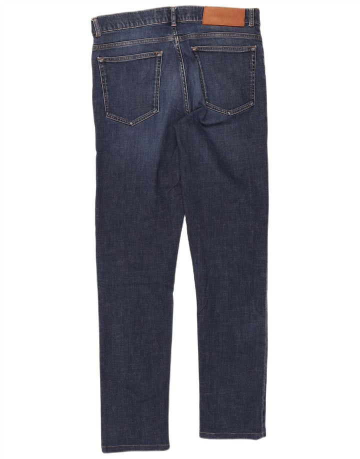 TRUSSARDI Vaqueros ajustados para hombre W34 L32 Azul marino