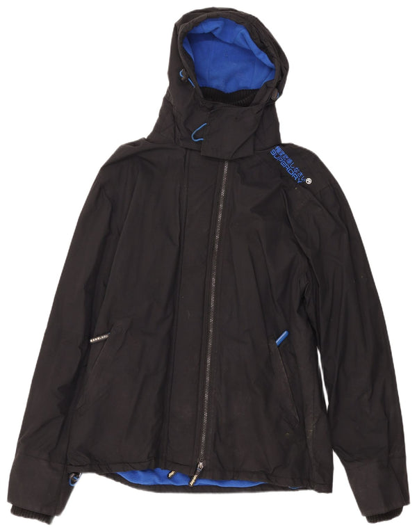 Superdry Chaqueta cortavientos con capucha Windcheater para hombre UK 44 2XL Negro Sports