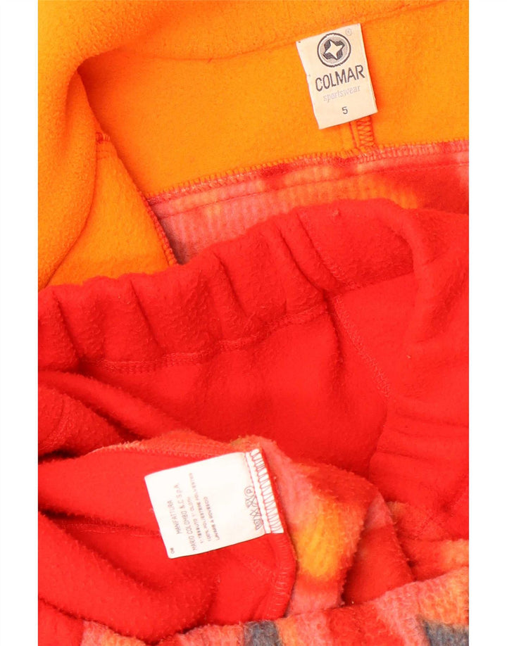 Colmar Jersey Polar Con Cremallera Y Cuello XL Poliuretano Geométrico Rojo Hombre