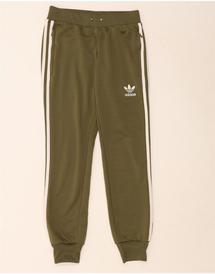 ADIDAS Pantalones de chándal para mujer Joggers UK 10 Small Caqui Poliéster