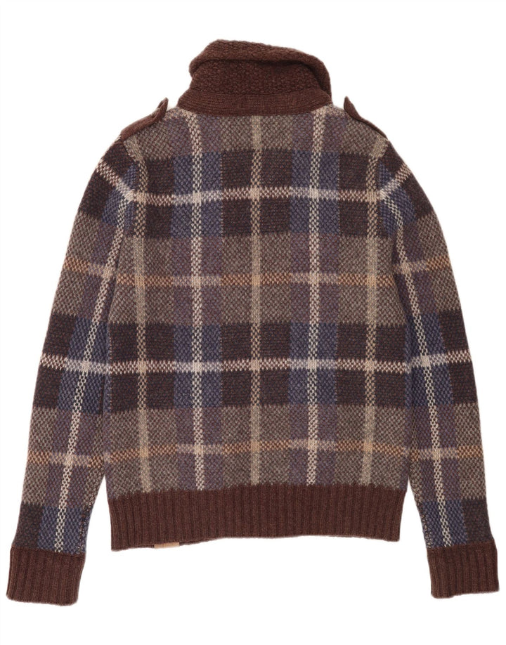 Jean's West Chaqueta militar militar para hombre UK 38 Medium Cuadros multicolores