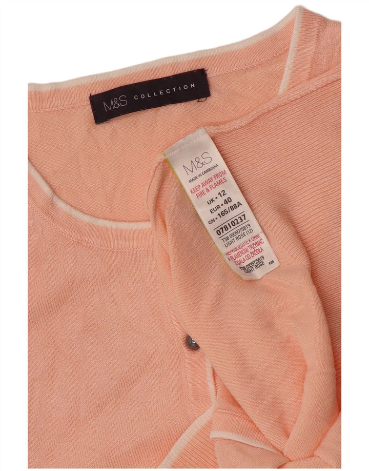 Marks & Spencer - Cárdigan para mujer, talla 40, viscosa rosa mediana