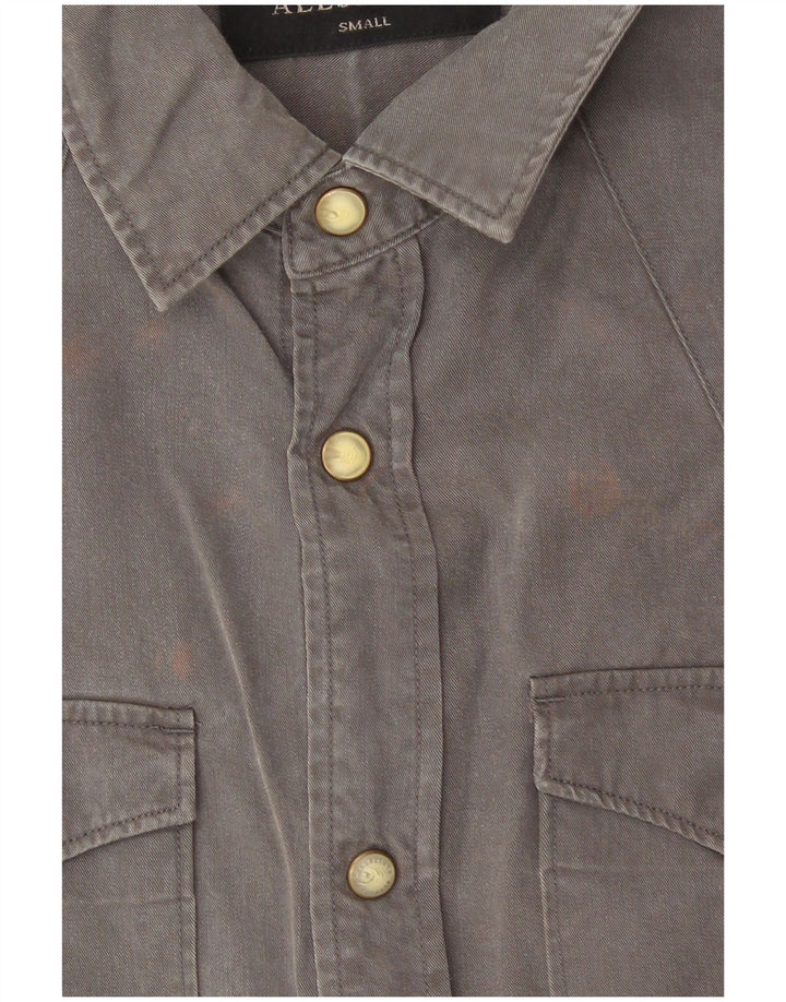 Camisa All Saints Hombre Pequeña Gris Lyocell
