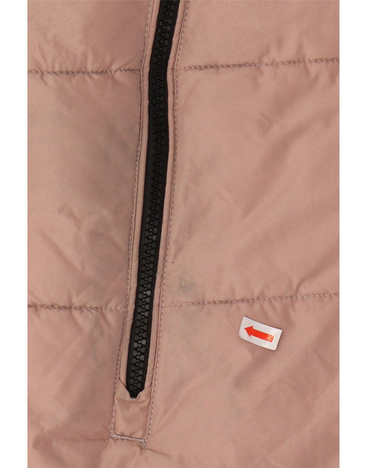 KHUJO Abrigo acolchado extragrande con capucha para mujer UK 6 XS Poliéster rosa