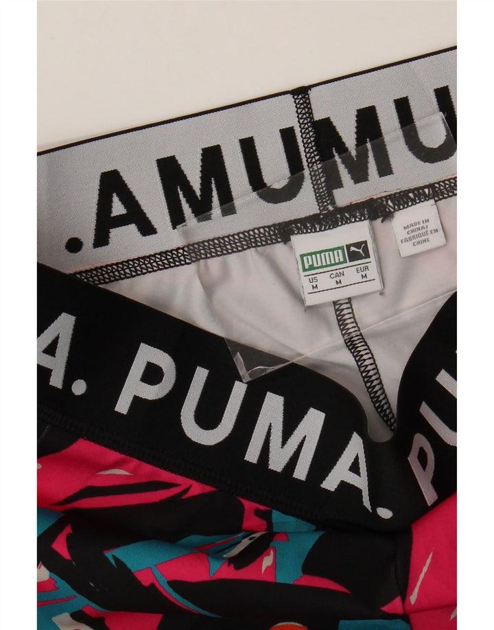Puma Leggings gráficos para mujer UK 12 mediano multicolor geométrico