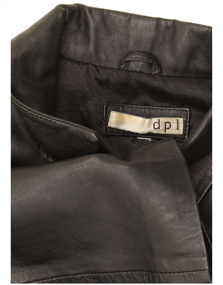 DPL Chaqueta de cuero para mujer UK 12 Medium Black