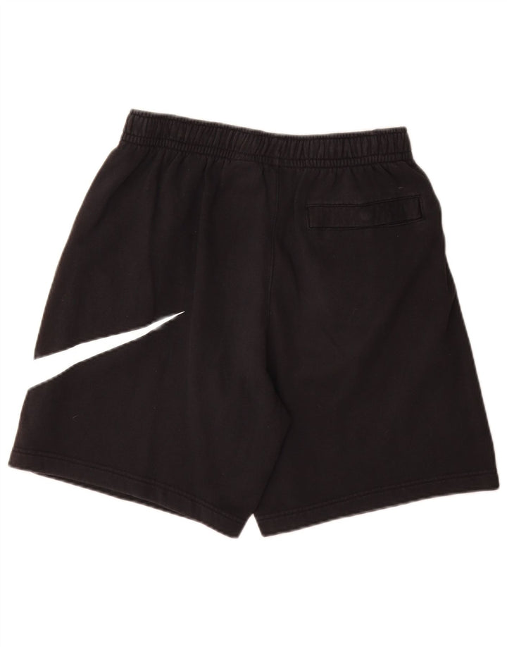 Nike Pantalones cortos deportivos gráficos para hombre pequeños de algodón negro